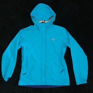 North face Blue Reflective Rain Coat